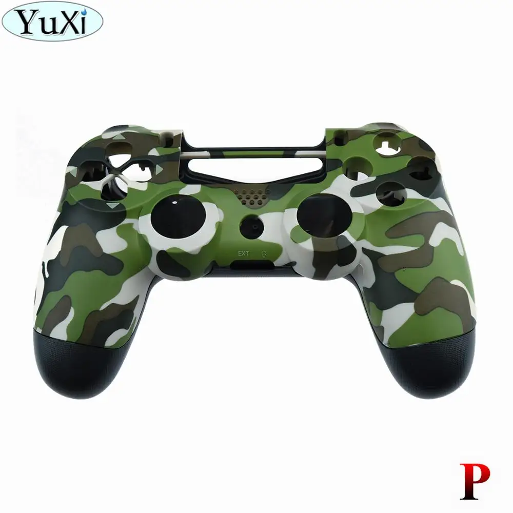 P YuXi для sony для PS4 Pro тонкий контроллер пластик JDS 040 JDM-040 чехол Передняя Задняя крышка корпус с кнопками мод комплект - Цвет: P