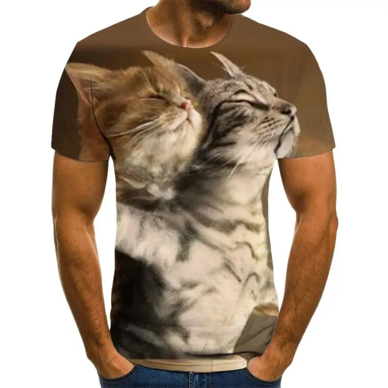 

2021 New Sale fashion Leisure 3D Printed Animal Pattern T-shirt Streetwear Men And Women Fashion T-shirt Harajuku T-shirts