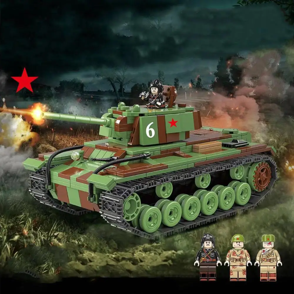 

Custom set of world war ii army tanks, block toys for children over the age of 6
