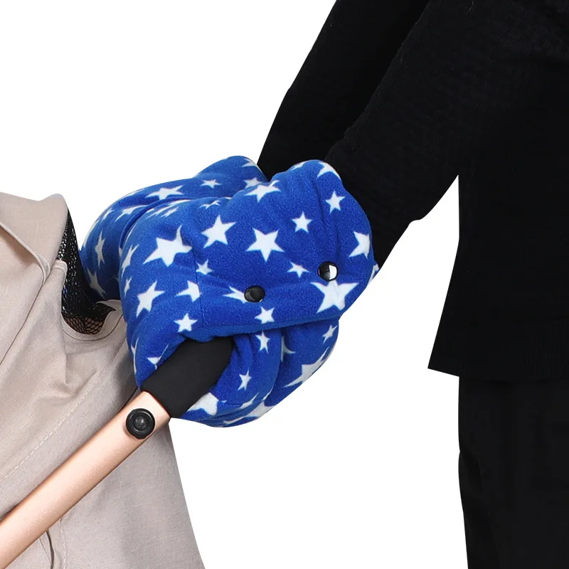 

Winter Warm Pram Hand Muff Stroller Accessories Baby Carriage Pushchair Thick Fleece Hand Cover Buggy Clutch Cart Muff Gloves