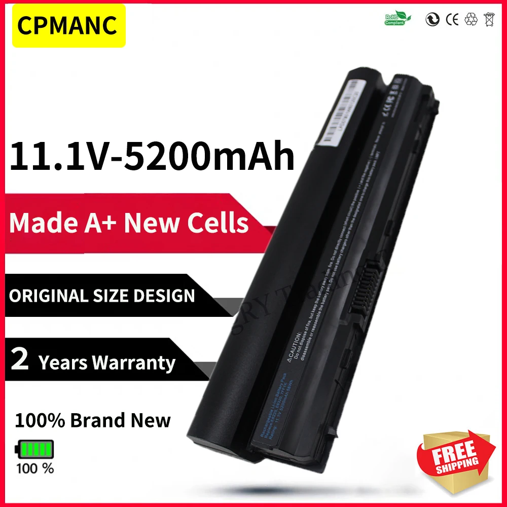 Новый аккумулятор 6Cells для DELL Latitude E6220 E6120 E6320 E6430S E6230 K4CP5 K94X6 KFHT8 MHPKF 09K6P F33MF F7W7V FHHVX FN3PT
