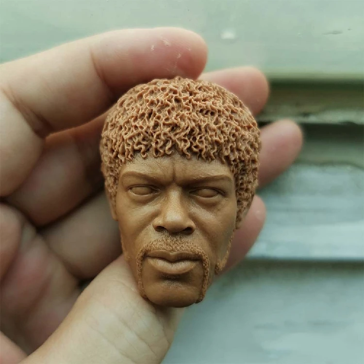 1/6 Сант Джулс Самуэль Л. Джексон Неокрашенная голова для 12 &quotфигуры тела | Игрушки