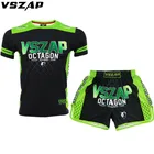 VSZAP MMA Rashguard bjj, футболка для джиу-джитсу, Мужская футболка для муай-тайского бокса, бойцовская Одежда Для MMA, шорты для бокса