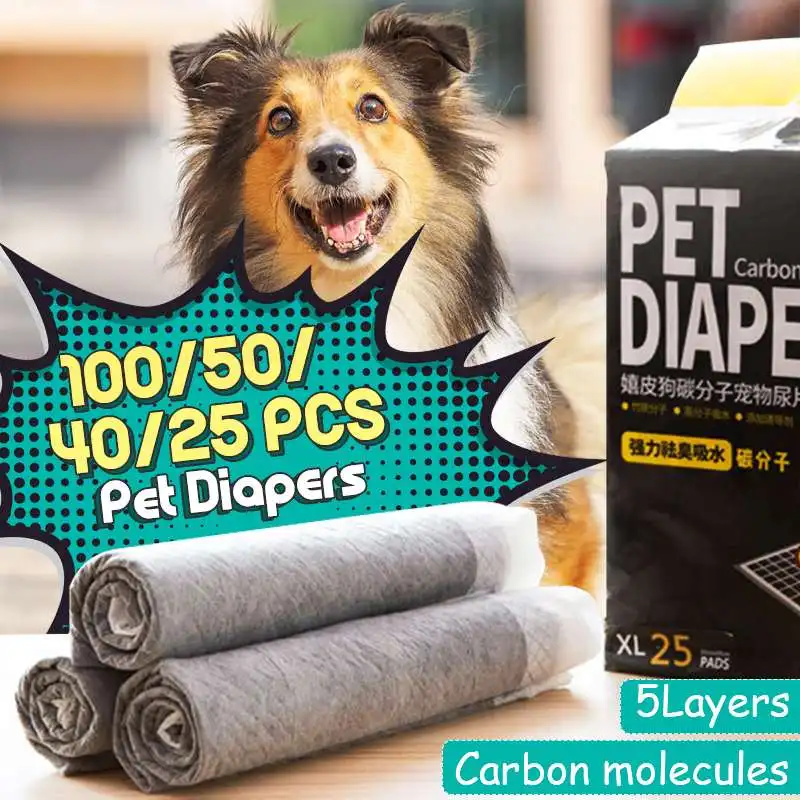 

S/M/L/XL Dog Training Pee Pads Super Absorbent Pet Diaper Disposable Healthy Clean Nappy Mat Pets Dairy Diaper Supplies