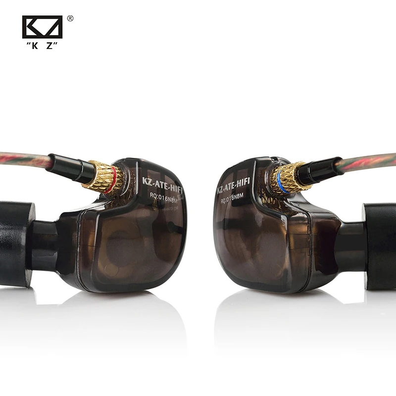 

KZ ATE Earphones HiFi Sport Earplugs Headphones 1DD Dynamic Noise Cancelling In Ear Music Game Monitor Headset With Microphone