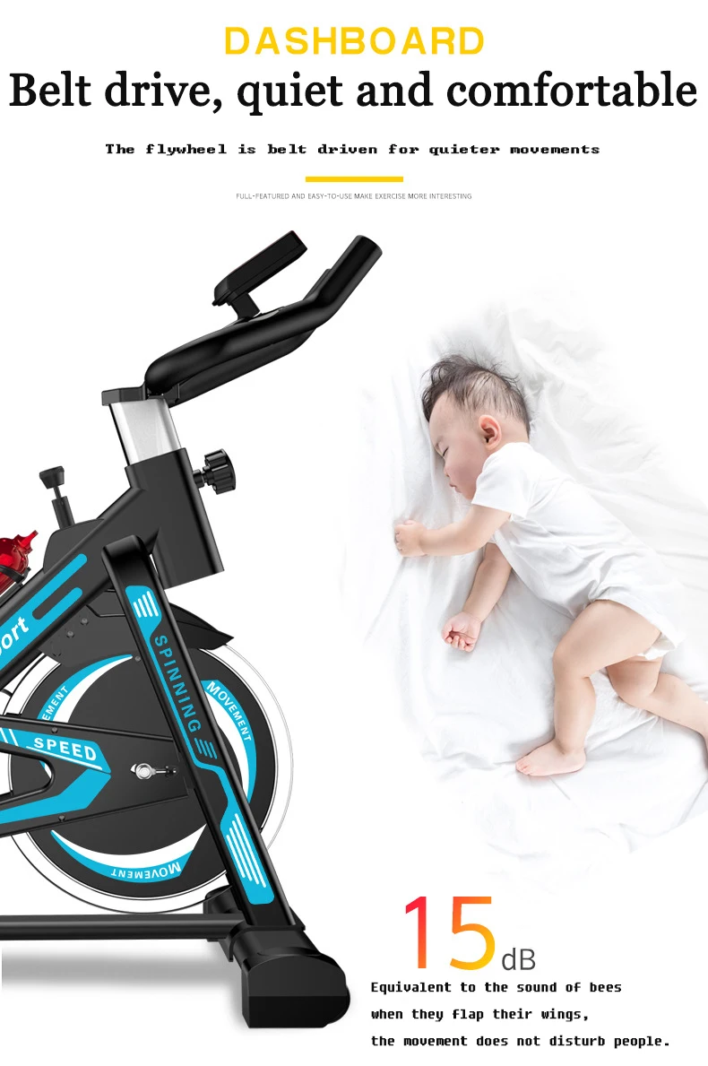 Dynamic Bicycle Exercise Exercise Bike Home Pedal Indoor Exercise Bicycle Weight Loss Gym Equipment