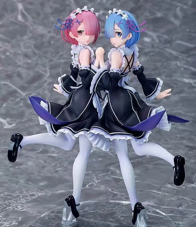 Японское аниме Re: Life a Different World from Zero REM Re0 Remu RAM экшн-фигурка из ПВХ игрушечная