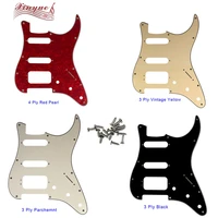 pleroo guitar parts for us 72 11 screw hole standard st deluxe humbucker hss strat guitar pickguard multiple colors available