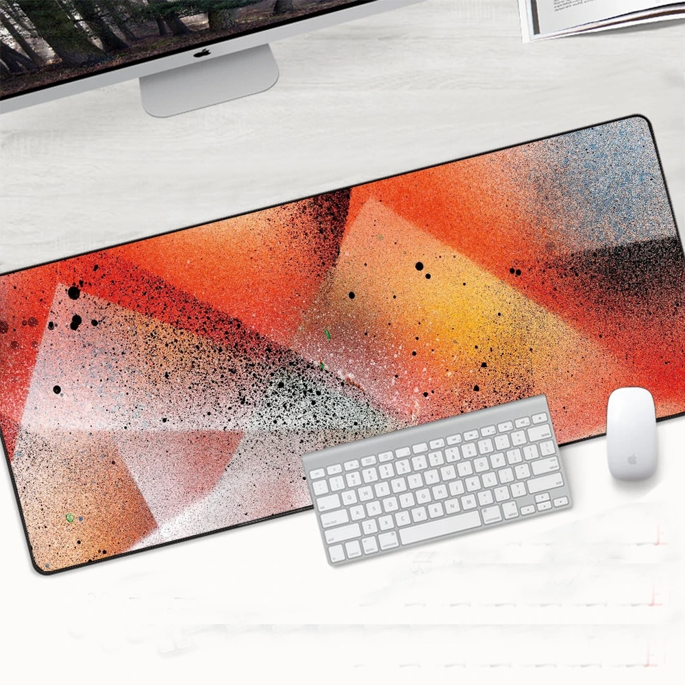 

Geometric Pattern Large XL Mouse Mat Laptop Mouse Pad Art Notbook Computer Keyboard Gaming Mousepad Gamer Play Mats 700x300x4mm