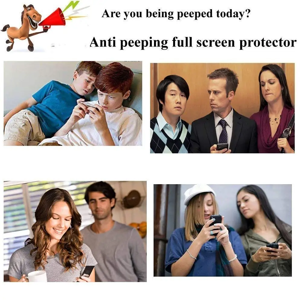 

3D Full Cover Anti Spy Peeping Privacy Screen Protector For iPhone X XR XS 11 Pro Max 6 6S 7 8 Plus SE 2020 9H Tempered Glass