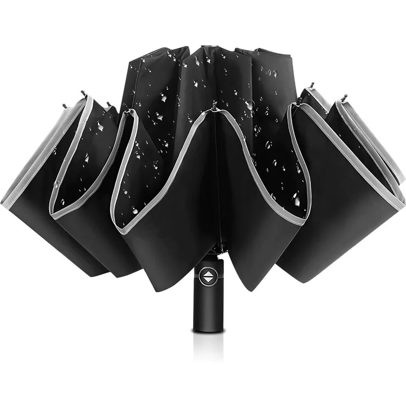 Мужские Складные зонтики заднего вида зонтик для женщин дорожные солнцезащитные