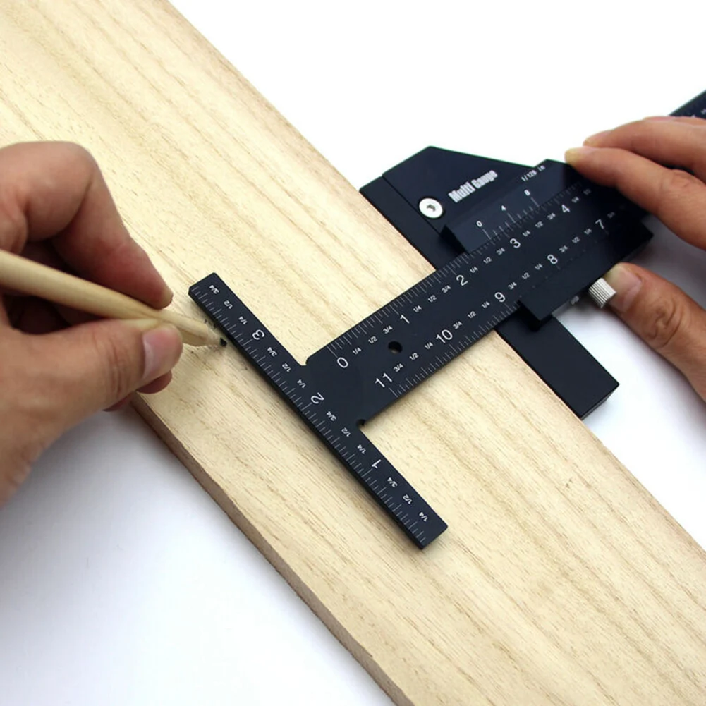 

Marking Ruler Ruler Woodworking Gauge DIY Positioning Anti-rust T-Type