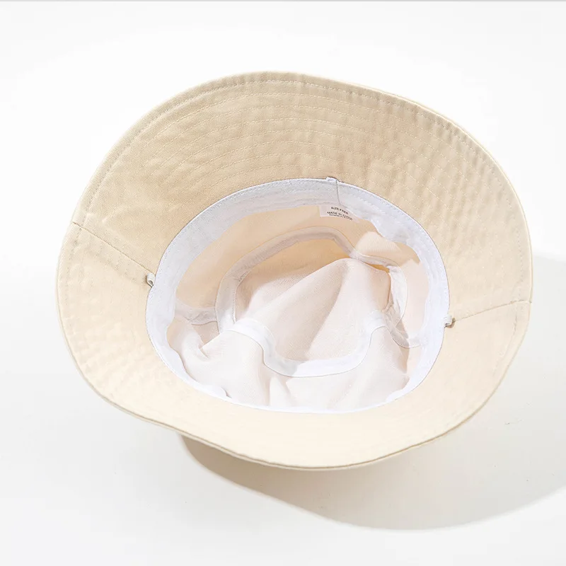 

Summer Foldable Bucket Hat for Women Autumn Outdoor Sunscreen Cotton Fishing Hunting Cap Brim Panama Lady Sun Hat