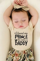 summer infant baby funnybodysuit i find my prince his name is daddy toddler hipster jumpsuit newborn baby cute bodysuit