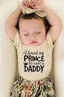 Комбинезон детский, для мальчиков и девочек, с надписью I Find My Prince
