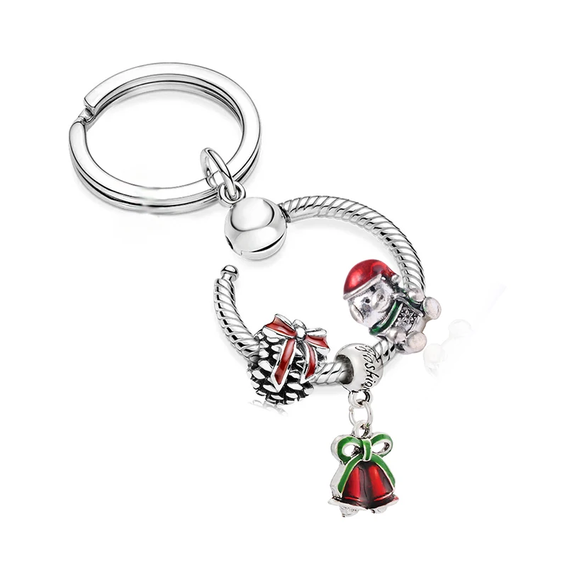 

DIY Beadeds Christmas And New Year Pendant Fashion Accessories Gifts Jewelry For Men Women Are Suitable Original Brand keychain