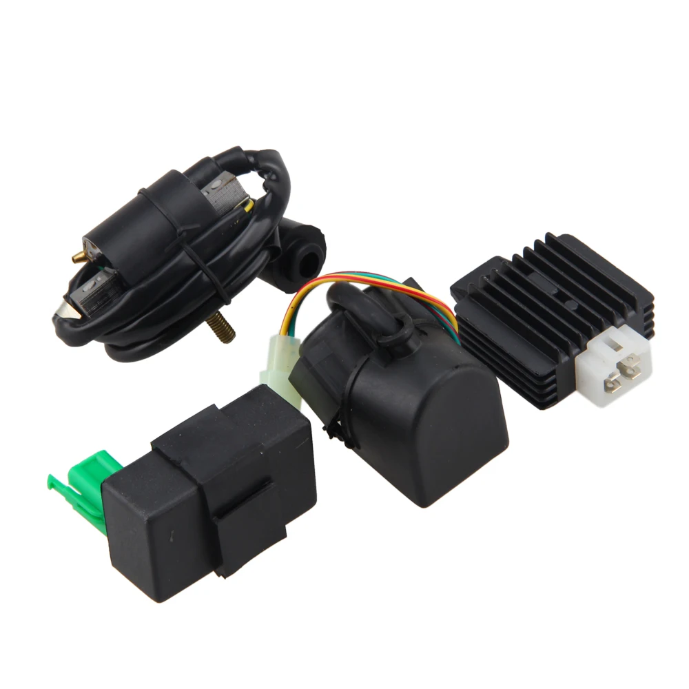 4PCS/Set Regulator Rectifier Relay Ignition Coil Chinese ATV Quad 50cc 70 90cc 110cc | Автомобили и мотоциклы