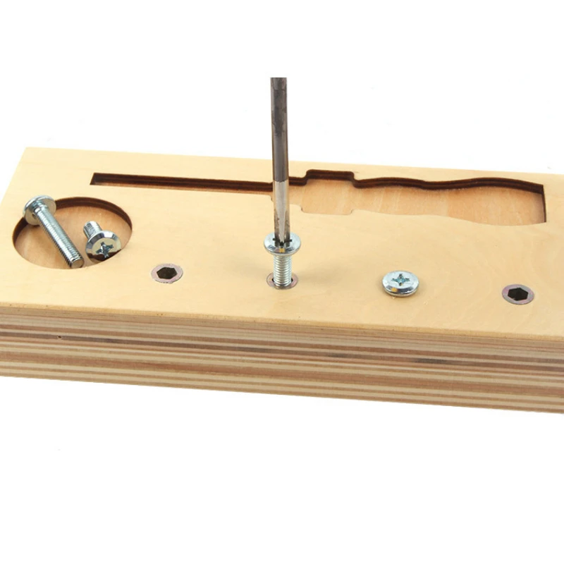 Деревянные детские игрушки Монтессори набор винтовых болтов отвертка сенсорные