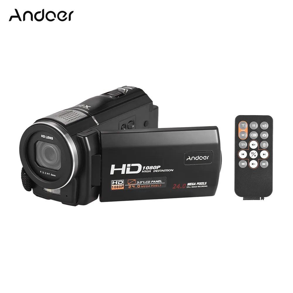 Andoer HDV F5 24MP 16X цифровой зум 3 0 дюймов lcd сенсорный экран 1080P Цифровая видеокамера DV