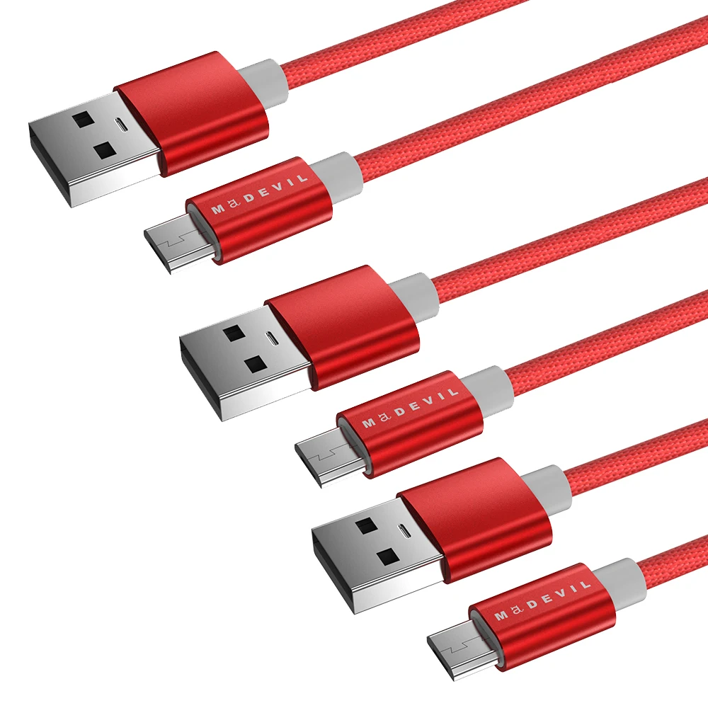 Madevil micro usb кабель синхронизации данных 2A быстрой зарядки для мобильного телефона