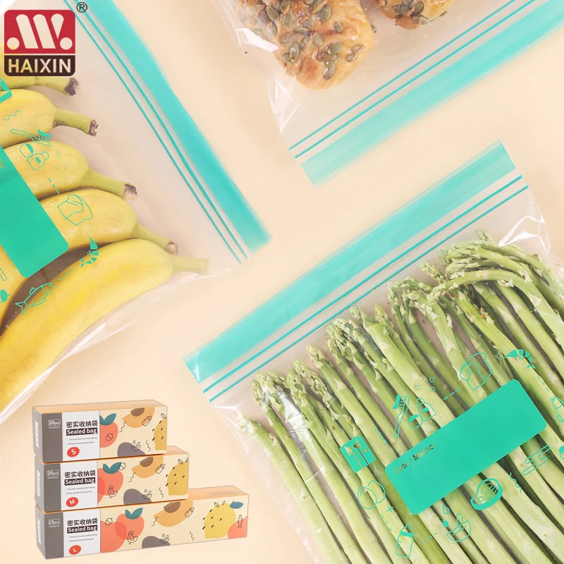 HAIXIN 15/20 шт. Resealable мешки замка застежка молнии уплотнения собственной личности