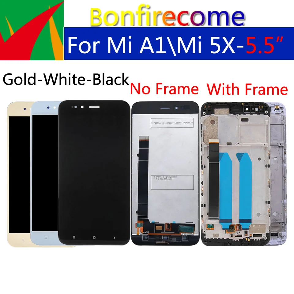 5," дисплей для Xiaomi mi A1 mi 5X ЖК сенсорный экран дигитайзер с рамкой Замена для Xiaomi mi 5X mi A1 сборка