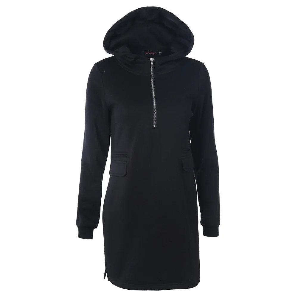 

2020 Fashion Women Pullover Female Long Sleeve Solid Color Hooded Long Sweatshirt Hoodie Tracksuit Jumpers Coat Casual Zipper