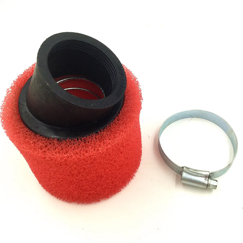 32 мм 48 ATV PIT DIRT BIKE 45 градусов угловой воздушный фильтр Pod Cleaner 110cc 125cc RED CRF50 XR50 CRF|foam air