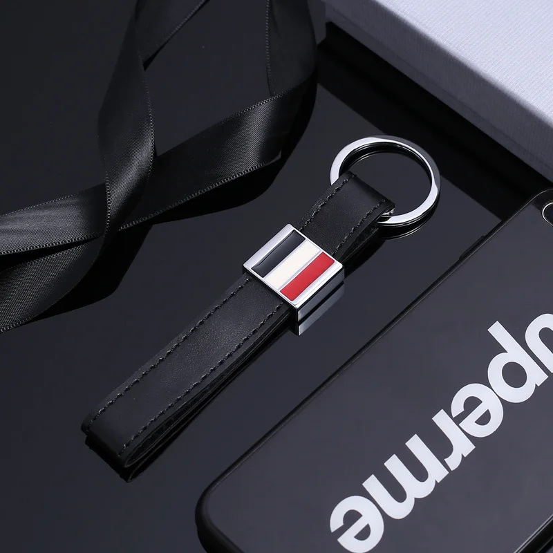 

Модный брелок TB THOM для мужчин и женщин, кожаный брелок для ключей от машины, аксессуары для рюкзака, подарок на день рождения, высокое качество