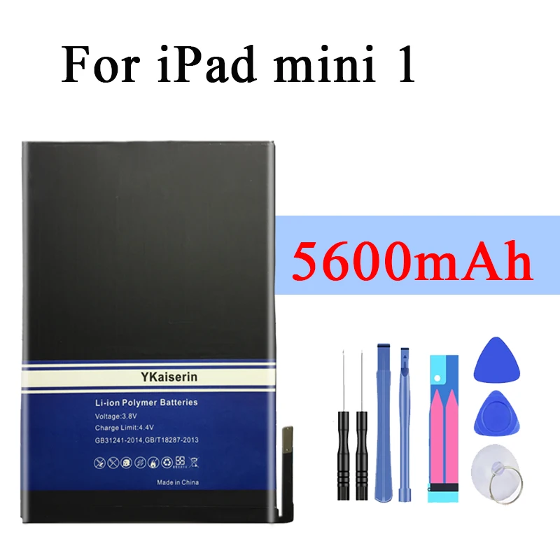 Новинка 5600mAh аккумулятор для планшета для Apple IPad Mini 1 A1432 A1454 A1455 сменный литий-полимерный аккумулятор Mini1 Batterij