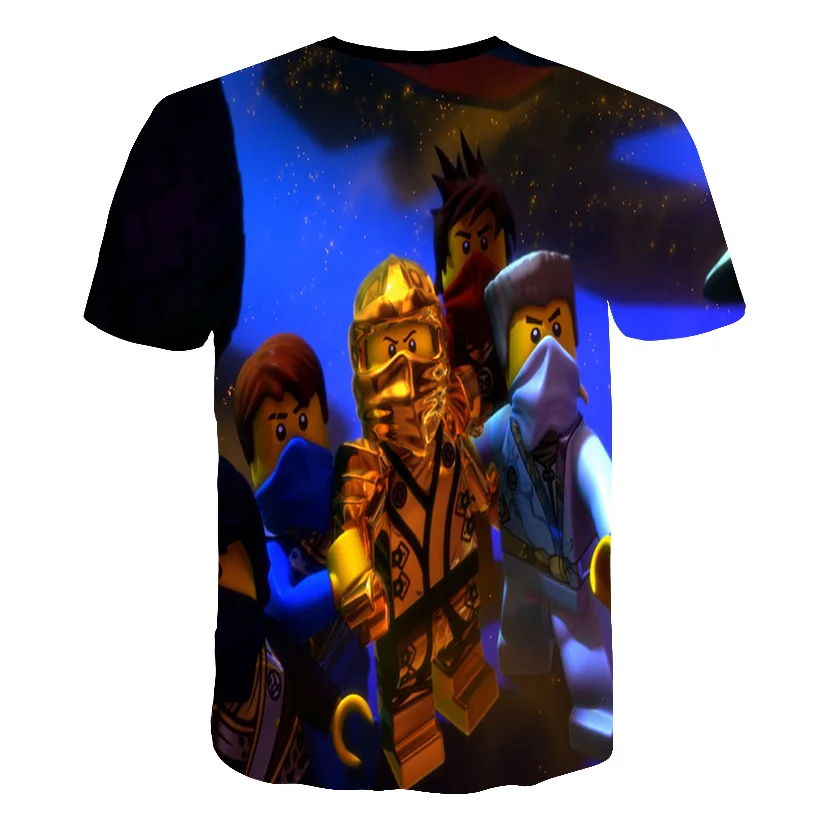 

3D Boys T-shirtsSummer Kids Ninjago T Shirts Cartoon anime fashion Boy Girl tshirt Costume Boy Clothes Children Clothing 4T-14T