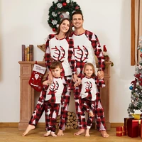 christmas family clothing sets kids man women pajamas deer print topspants xmas sleepwear newborn infant baby romper