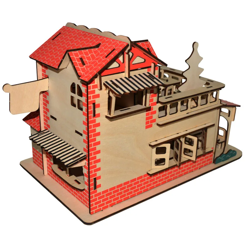 3D пазл бумажная модель для строительства игрушка ручная сборка игра деревянных