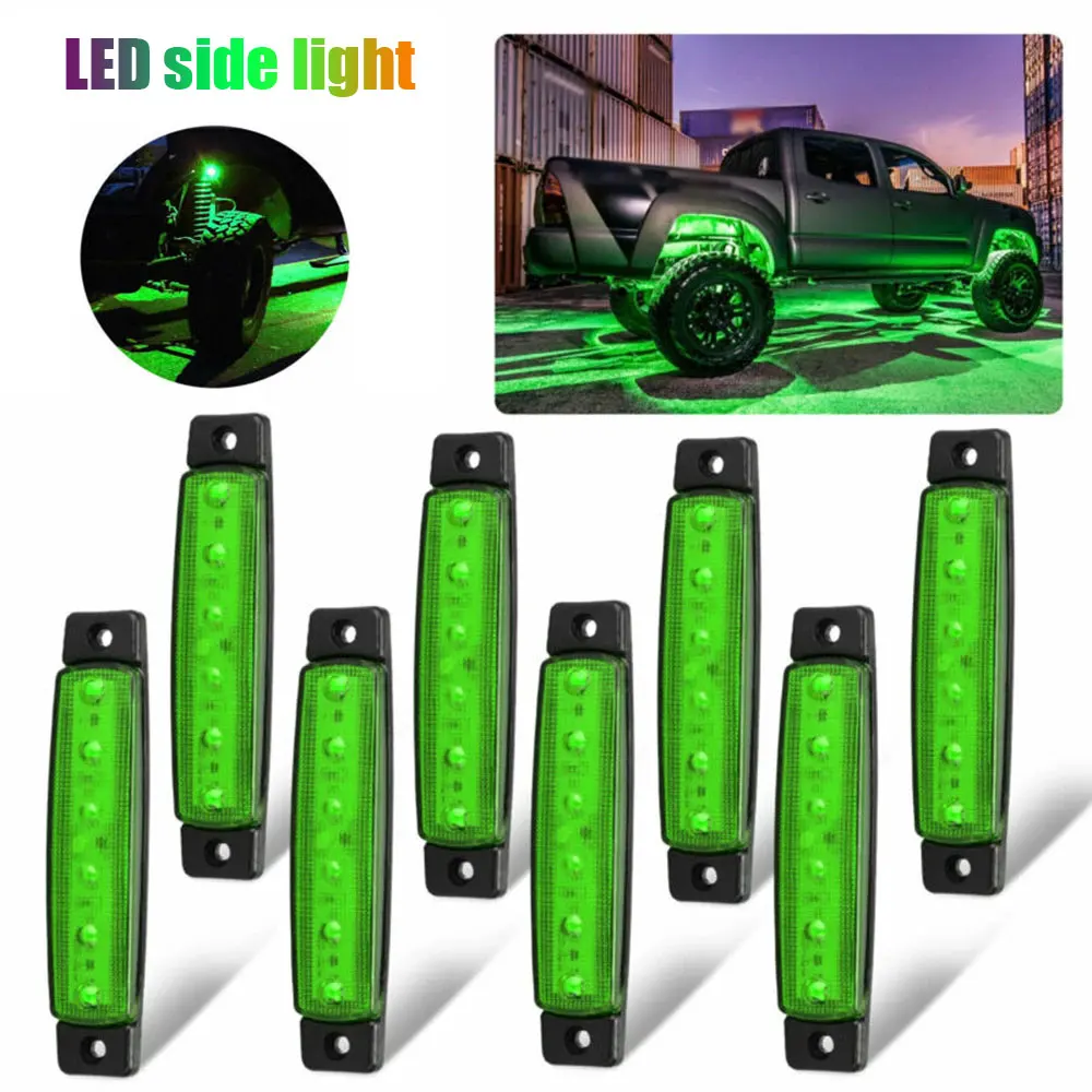 4/8/12 Pc Car LED Rock Light Strip Side Indicators Lamp Waterproof Decor Lamps for JEEP RZR Offroad F150 Pickup Truck Motorcycle |