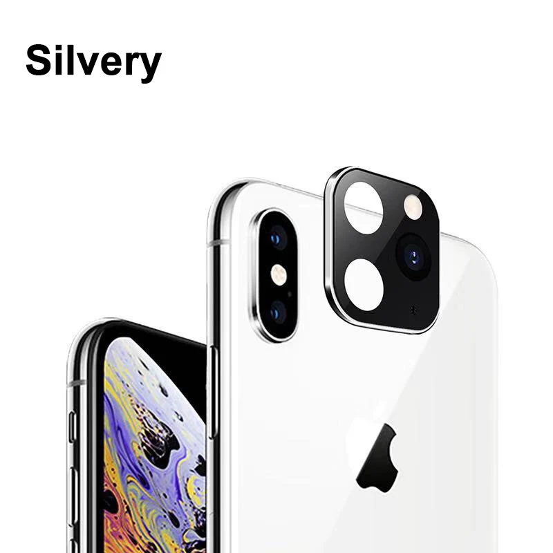 Металлическая рамка для объектива камеры для iPhone X XS MAX секундная Замена iPhone 11 Pro Max Защитная кольцевая крышка Защитное стекло для камеры