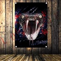 rock heavy metal music tattoo poster tapestry pop band banner hd four holes flag mural hanging painting bar cafe home decor