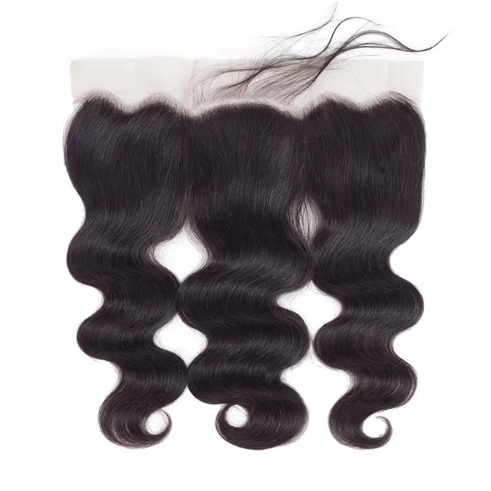 brown lace Body Wave Бразильские Hd 13x4 кружева фронтальное закрытие прямые руки завязывают ухо к уху кружева фронтальное закрытие Remy человеческие волосы Clousre Piaoyi волосы - Цвет волос: brown lace Body Wave
