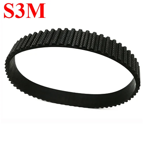 

STS S3M-312 S3M-333 104 111 Trapezoid ARC Tooth 10mm 15mm Width 3mm Pitch Closed-Loop Transmission Timing Synchronous Belt