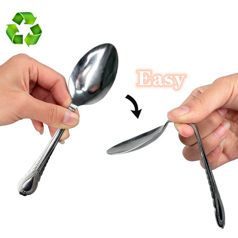 

Easy Show Magical Magic Trick Mind Control Bending Spoon Telepathy Close Shot Magic Funny Party Puzzle Toy Gifts for children