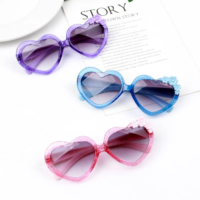 Детские солнцезащитные очки в форме сердца UV400 | Аксессуары для одежды