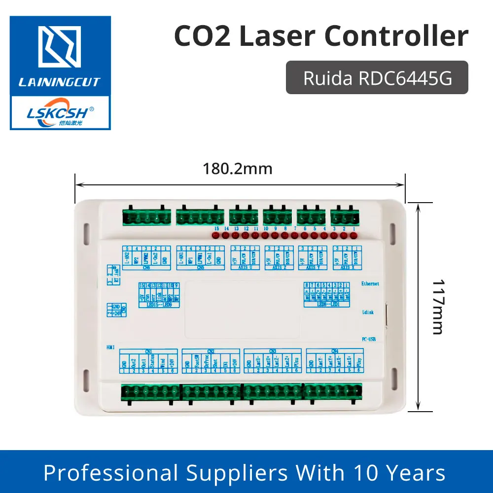 Co2 лазерная система Ruida RDC6445 RDC6445G контроллер для лазерной гравировки режущих