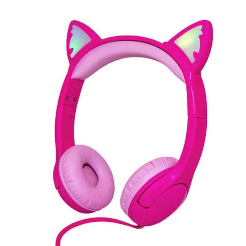 

New Cute Shared Audiovisual Children Learning Light-up Headset Gift Headphones