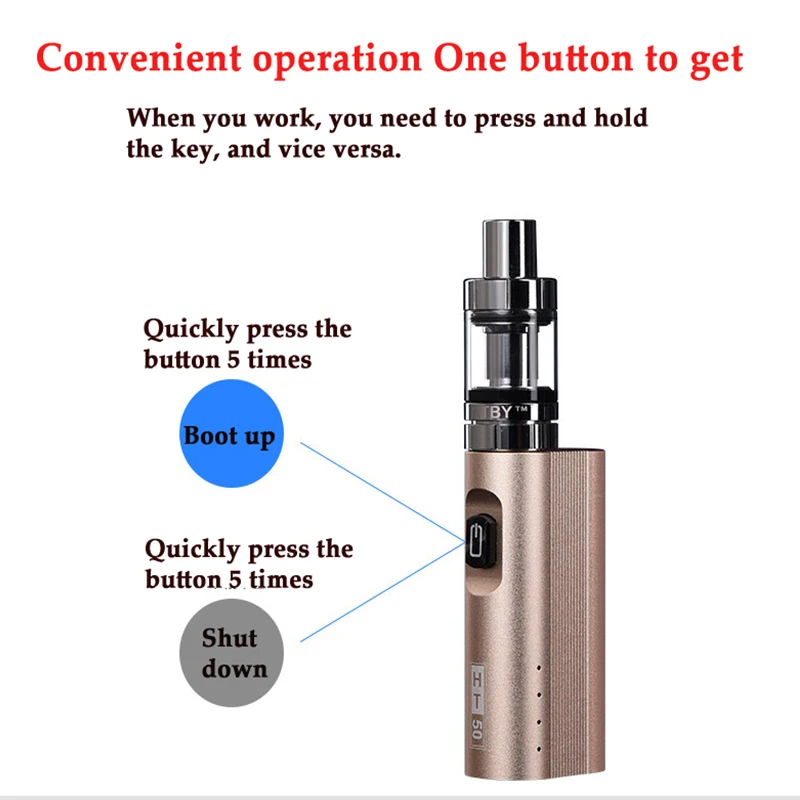 SUB TWO HT50W VAPE 50W коробка Электронная сигарета для дыма 2200MAH Высокая мощность большой