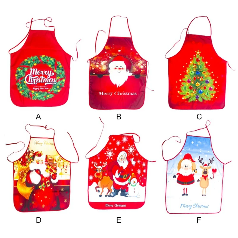 Искусственный Кухонный Фартук с рисунком снеговика украшения для