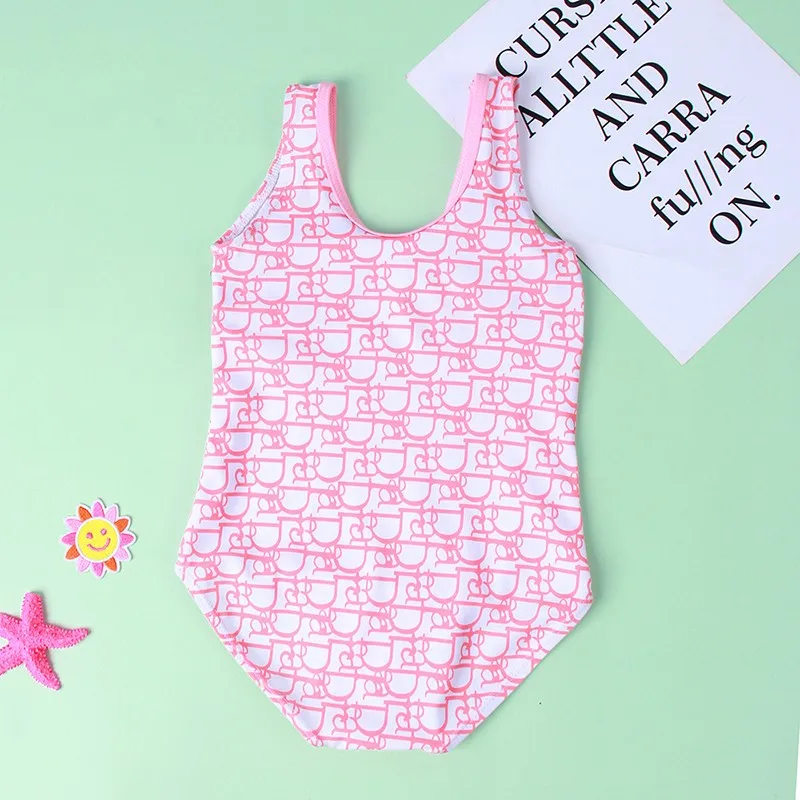 Детский купальный костюм 2021 Новых Девочек Цельный Купальник Горячая праздника