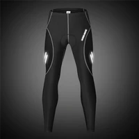 wosawe breathable quick drying reflective trousers shockproof stretch downhill cycling pants silicone cushion sports pants