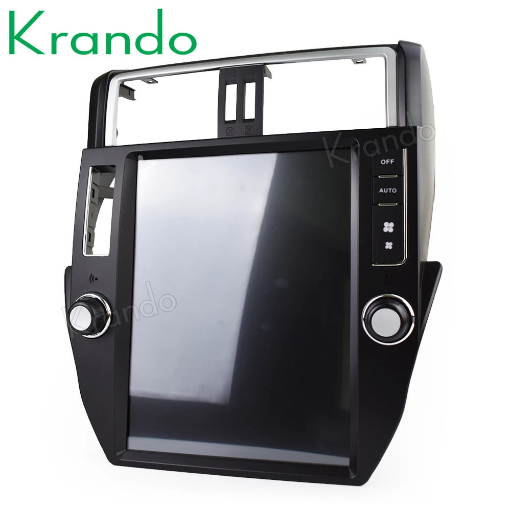 Krando Android 7,1 12," Тесла большой экран Автомобильный Радио плеер для Toyota Prado 2010-2013 gps навигация Мультимедиа с bluetooth
