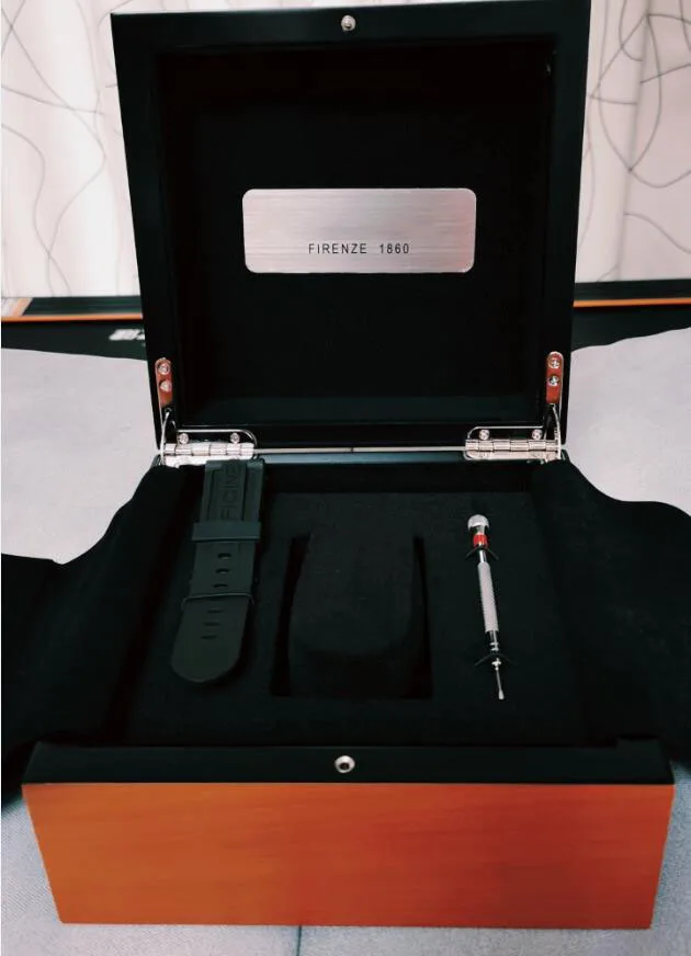 

PAM 1950 Watch Original Box Papers Rubber Bands Wood Boxes Screwdriver Handbag For PAM 508 111 612 292 441 438 507 616 Watch BOX