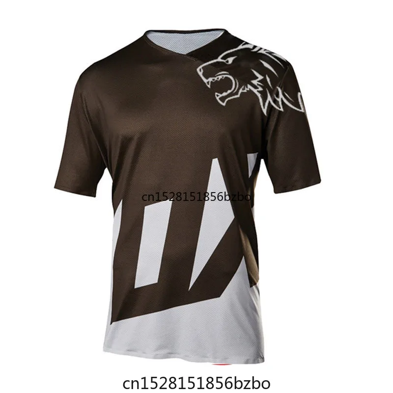 Новинка 2020 футболка для гонок и спуска с Горным велосипедом DH одежда горного