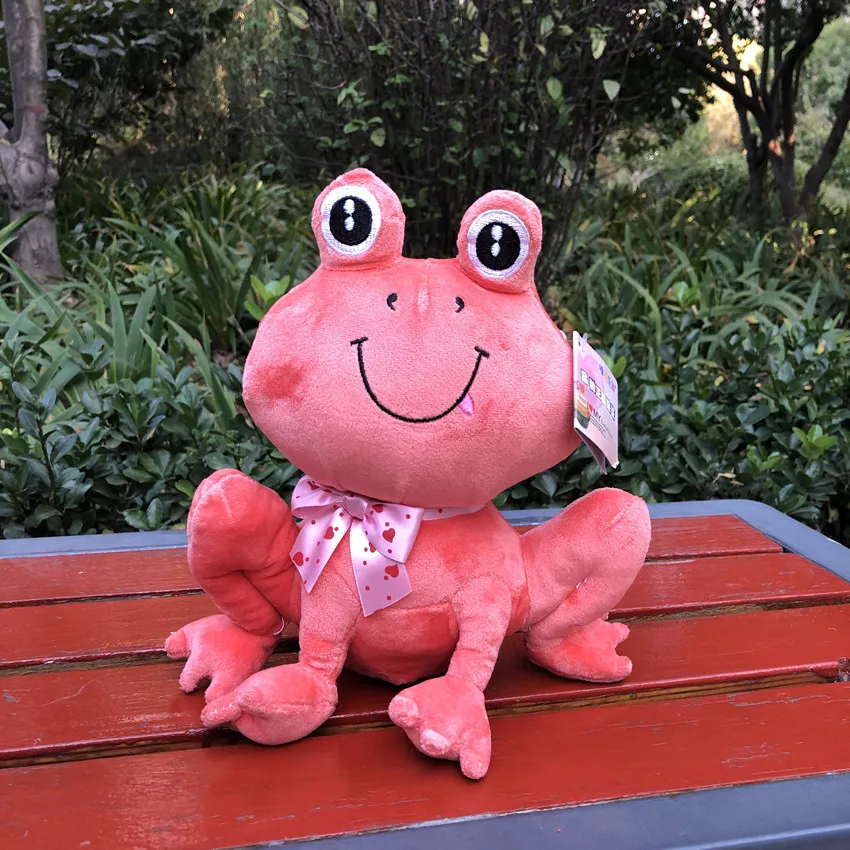 Милый 30 см в форме милой лягушки плюшевые игрушки мягкие мультфильм одетый